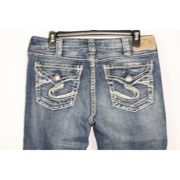 Silver Jeans Women's Juniors Suki Surplus Jeans Excellent Condition Size 30/30 - Picture 6 of 6